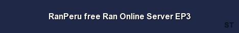 RanPeru free Ran Online Server EP3 Server Banner