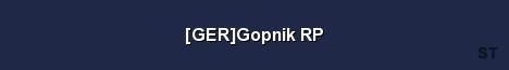 GER Gopnik RP Server Banner