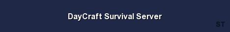 DayCraft Survival Server Server Banner