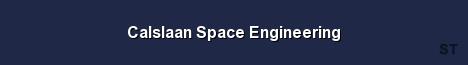 Calslaan Space Engineering Server Banner