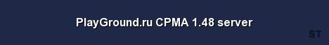PlayGround ru CPMA 1 48 server Server Banner