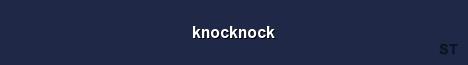 knocknock Server Banner