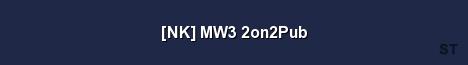 NK MW3 2on2Pub Server Banner