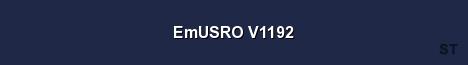 EmUSRO V1192 Server Banner