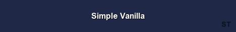 Simple Vanilla Server Banner