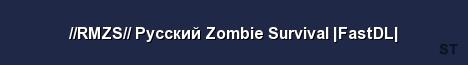 RMZS Русский Zombie Survival FastDL Server Banner