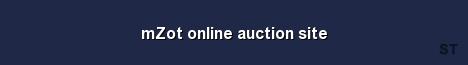 mZot online auction site Server Banner