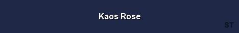 Kaos Rose Server Banner
