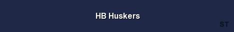 HB Huskers Server Banner