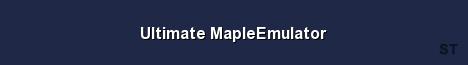 Ultimate MapleEmulator Server Banner
