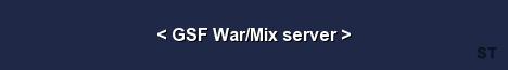 GSF War Mix server Server Banner