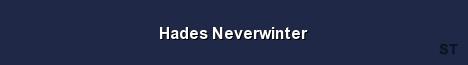 Hades Neverwinter Server Banner