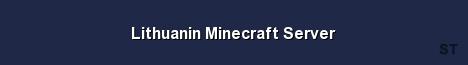 Lithuanin Minecraft Server 