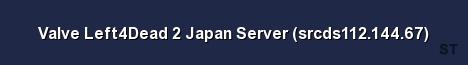 Valve Left4Dead 2 Japan Server srcds112 144 67 