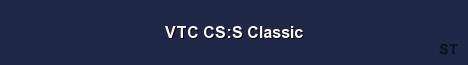 VTC CS S Classic Server Banner