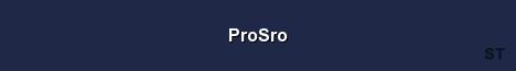 ProSro Server Banner
