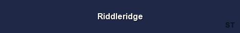 Riddleridge Server Banner