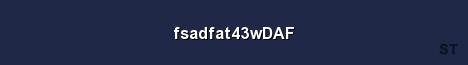 fsadfat43wDAF Server Banner