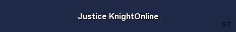 Justice KnightOnline Server Banner