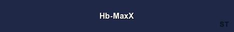Hb MaxX Server Banner