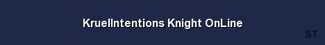 KruelIntentions Knight OnLine Server Banner