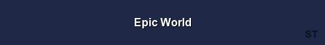 Epic World Server Banner