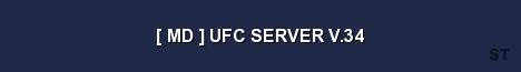 MD UFC SERVER V 34 Server Banner