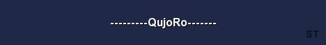 QujoRo Server Banner