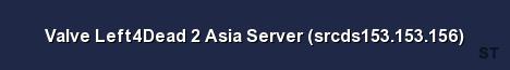 Valve Left4Dead 2 Asia Server srcds153 153 156 