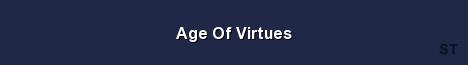 Age Of Virtues Server Banner