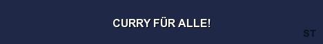 CURRY FÜR ALLE Server Banner