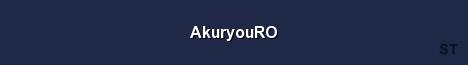 AkuryouRO Server Banner