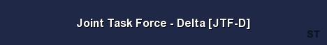 Joint Task Force Delta JTF D Server Banner