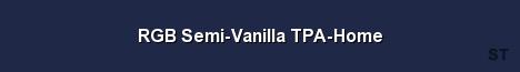 RGB Semi Vanilla TPA Home Server Banner
