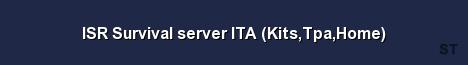 ISR Survival server ITA Kits Tpa Home Server Banner