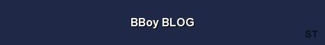 BBoy BLOG Server Banner