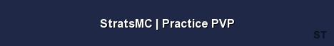 StratsMC Practice PVP Server Banner