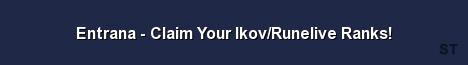 Entrana Claim Your Ikov Runelive Ranks Server Banner