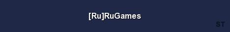 Ru RuGames Server Banner
