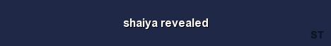 shaiya revealed Server Banner