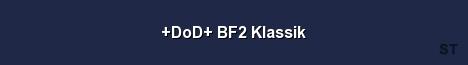 DoD BF2 Klassik Server Banner