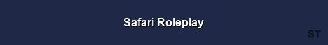 Safari Roleplay Server Banner