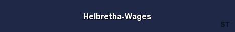 Helbretha Wages Server Banner