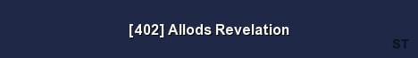 402 Allods Revelation Server Banner