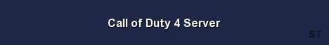 Call of Duty 4 Server Server Banner