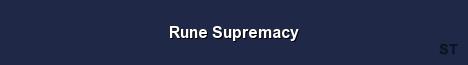 Rune Supremacy Server Banner