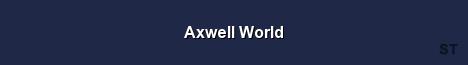 Axwell World Server Banner