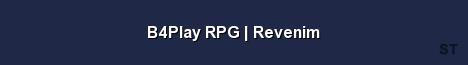 B4Play RPG Revenim Server Banner